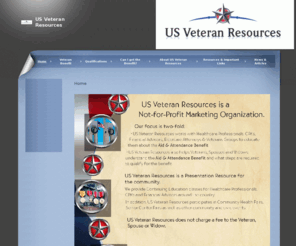 usvr.org: US Veteran Resources - Home
Summary of USVR Value statement and qualifications to assit with Aid & Attendance.