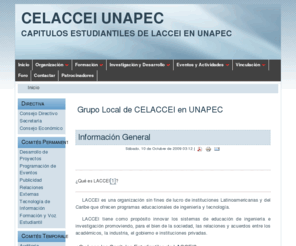 celaccei.org: Grupo Local de CELACCEI en UNAPEC
CELACCEI UNAPEC, Grupo local de los Capitulos Estudiantiles de LACCEI en UNAPEC. (GLC UNAPEC)