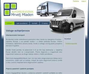mrvelj.com: Autoprijevoznik Mrvelj Mladen
Obrt za prijevoz robe, selidbe, dostavu paketa i ostalo