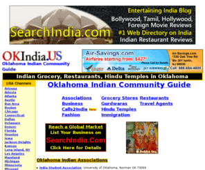 okindia.us: Oklahoma Indian Restaurants & Grocery, Travel Agents - Indian Restaurants in Oklahoma
Oklahoma Indian Grocery, Restaurants, Travel Agents - Indian Restaurants in Oklahoma