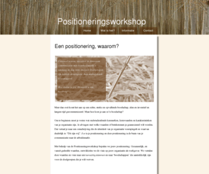 positioneringsworkshop.com: Positioneringsworkshop
Voor een onderscheidende positionering op de arbeidsmarkt