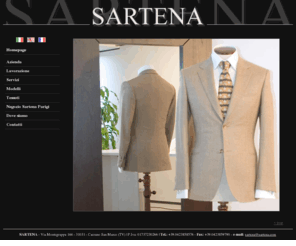 sartena.com: SARTENA - Capospalla intelato maschile e femminile, giacche, vestiti, cappotti e pantaloni su misura -
sartena.com