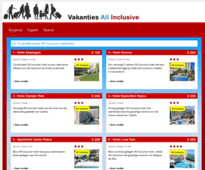vakanties-all-inclusive.nl: All inclusive
All inclusive - 