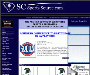 scsportssource.com: The Premier Source for South Carolina Sports and Recreation
SC Sports Source is a comphrehensive listing of everything Sports, Athletics, Recreation, and Recreational activities for the State of South Carolina.