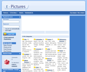 e-pix.org: E-Pix » E-Pictures - Free Picture Database
E-pix is a place where you can host your images for free and send them to your friends 
