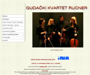 rucner-string-quartet.com: Gudački kvartet Rucner
gudački kvartet rucner, mp3, astor piazolla, koncerti, peter soave, bandoneon