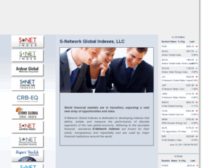 snetglobalindexes.com: S-Network Global Indexes, LLC
S-Network Global Indexes is dedicated to developing indexes that define, isolate and measure the performance of discrete segments of the new global economy