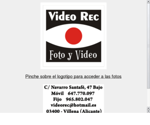 videorec.info: Producciones Video Rec
Producciones Video Rec, Su recuerdos a DVD