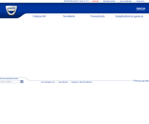 dacia.hu: Üdvözöljük a Dacia.hu fedélzetén!
Fedezze fel a Dacia teljes kínálatát!