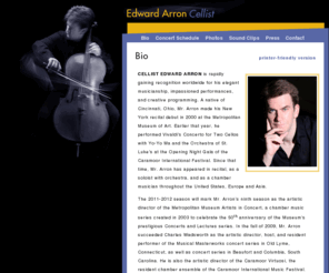 edwardarron.com: The Website of Cellist Edward Arron: Bio
A biographical sketch of cellist Edward Arron.