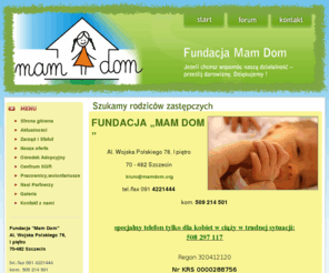 mamdom.org: Fundacja Mam Dom
