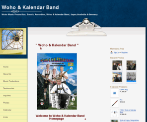 wohokalendarband.org: Home - Woho  & Kalendar Band
Music production events, Accordion, German Music, Japan