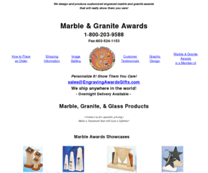 marblegraniteawards.com: Marble & Granite Awards
We design and produce customized
Marble and Granite Awards.  Marble Recognition Awards, Marble
Achievement Awards, beautifully customized for maximum recognition, Marble awards with stars, Marble
awards with bases,Awards with globes, Marble awards with golf