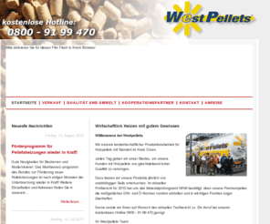 westpellets.com: Westpellets GmbH & Co. KG - Wirtschaftlich Heizen mit gutem Gewissen
Die Firma Westpellets GmbH & Co. KG ist Ihr Ansprechpartner, wenn es um kostengünstiges, umweltbewusstes Heizen geht. Durch unser großes Knowhow rund um das Thema Holzpellets, Förderprogramme und Heizsysteme helfen wir Ihnen, die für Sie optimale Lösung zu finden.