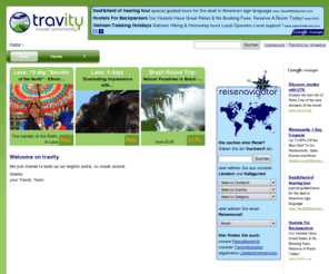 my-travity.com: Travity - Travel Community
Travity Travel Community - Travels for Individual Travellers, with Travels from Travel Agencies and Tour Operators all over the World.