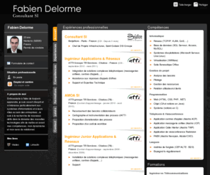 fabiendelorme.com: Fabien Delorme - CV - Consultant SI
Consultant SI