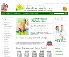 healthlabsdirect.net: Meridian Health Labs - hCG Diet - hCG Weight Loss - Homeopathic hCG  - Meridian Health Labs - hCG Diet - hCG Weight Loss - Homeopathic hCG
hCG Diet Products and Health Supplements Consumer Direct hCG Diet Products and Health Supplements Consumer Direct