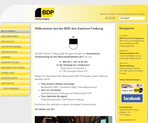 pbd-fr.info: BDP Freiburg - PBD Fribourg | Willkommen
Willkommen bei der BDP des Kantons Freiburg