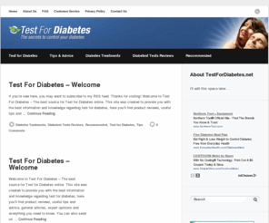 testfordiabetes.net: Test For Diabetes - Best Test For Diabetes, Articles and Reviews
Test For Diabetes: Best Test For Diabetes, Articles and Reviews