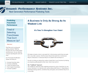 franchise-profile.com: A Business Is Only As Strong As Its Weakest Link | Intelligent franchisee and employee selection and qualification systems
