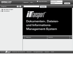 itransport.de: Dokument-Management-System zur Archivierung, Verwaltung, Versendung und Verteilung von Daten
