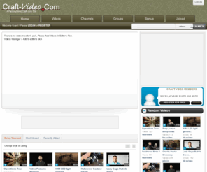 craft-video.com: Craft Video - Craft videos by the craft community - Craft Videos by the Craft Community
Craft videos by the craft community. Look here for DIY videos and videos of various craft products.