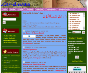 larquran.com: Situs untuk Pecinta Al-quran. Bagaimana Caranya ?  Dengarkan, Lalu Baca , Lalu Hafalkan dan Perdengarkanlah ke Orang Lain Al-Quran
Larquran.com adalah situs untuk pecinta Al-quran [nn2]