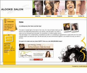 alookssalon.net: Beauty salon San Jose, Beauty salon services San Jose, Celebrity hair salon, San Jose hair salon, Day hair salon spa bay area, Downtown SJ hair salon, Professional salon san Jose, Manicure San Jose, Classic pedicure San Jose, Classic pedicure salon San Jose, Eyelash brow color, San Jose make up salon, Styling aids salon San Jose
Beauty salon San Jose, Beauty salon services San Jose, Celebrity hair salon, San Jose hair salon, Day hair salon spa bay area, Downtown SJ hair salon, Professional salon san Jose, Manicure San Jose, Classic pedicure San Jose, Classic pedicure salon San Jose, Eyelash brow color, San Jose make up salon, Styling aids salon San Jose