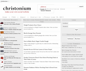 christonium.com: christonium.com - create your Free Social Website
christonium allows anyone to create a free social website