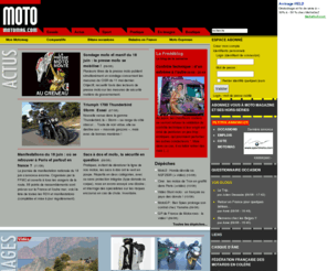 faitesdelamoto.com: Moto Mag : actu, essais moto et scooter, occasions
Les essais motos et scooter, les occasions, l'actu (vidéos, défense de la moto, nouveautés, sport), la cote moto, le guide pour bien s'équiper (casques, pneus,...).