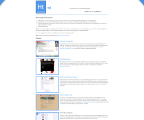 htmlchemistry.com: Html Chemistry
Web designer specializes in the latest expert techniques in XHTML/CSS to maximize cross-browser compatibility, code efficiency and maintainability, and Search Engine Optimization.