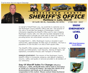 ohiomuskingumsheriff.org: Muskingum County Sheriff's Office, Sheriff Matt Lutz
