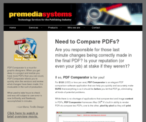 pdfcomparator.com: Compare PDFs Quickly and Easily! - PDF Comparator
PDF Comparator is a fast, accurate way for Mac OS X users to compare two PDF files based on the way they will actually render.