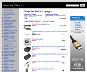 computeradaptor.com: Computer Adaptor - page 1
Computer Adaptor