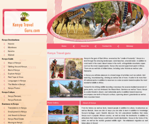 kenya-travel-guru.com: Kenya Travel Agency | Kenya Travel Guide | Kenya Travel Information | Kenya Travel Guru | www.kenya-travel-guru.com
 Kenya tourism and travel information including facts, maps, history, culture, transport and weather in Kenya. Find popular places to visit in www.kenya-travel-guru.com.