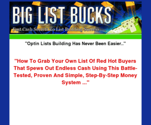 startyourlistbuilding.com: Optin lists building mastered easily with this video series.
Optin lists building is covered in step-by-step videos that are easy enough for anyone to follow.