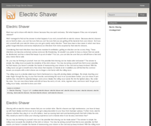 electric-shaver.org: Electric Shaver
Electric Shaver is a place to learn about electric shaving and more.
