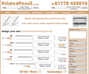 printedpencil.com: Promotional Pencils | Printed Pencils | Personalised Pencils
Promotional Pencils & Printed Pencils By PrintedPencil.co.uk. Printed Pencils is a division of Ad-Options Ltd who have been providing promotional & personalised products since 1985.