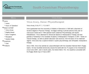 scphysio.com: South Cowichan Physiotherapy - physiotherapy is primary healthcare helping clients reach maximum strength and mobility
physiotherapy is primary healthcare helping clients reach maximum strength and mobility