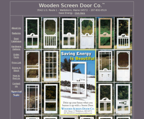 Woodenscreendoor Com Wooden Screen Door Home Page