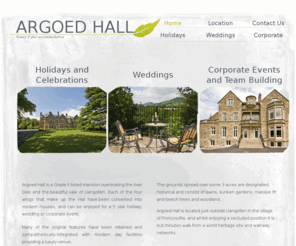 argoedhall.co.uk: Argoed Hall - Luxury 5 Star Accommodation
Argoed Hall is a luxury 5 star mansion