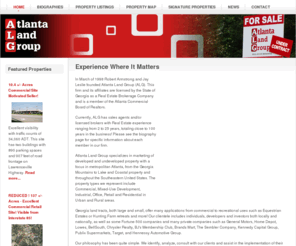atlantalandgroup.com: Atlanta Land Group - Real Estate Brokerage Company | Georgia Land For Sale - Home
Atlanta Land Group specializes in marketing of developed and undeveloped property with a focus in metropolitan Atlanta, Georgia and throughout the Southeastern United States. The property types we represent include Commercial, Mixed-Use Development, Industrial, Office, Retail and Residential in Urban and Rural areas.