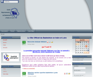 badminton37.fr: Le Site Officiel du Badminton en Indre et Loire
Le site officiel du badminton en Indre et 
loire