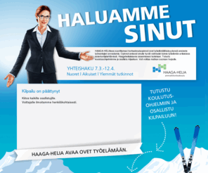 avaaovet.fi: HAAGA-HELIA ammattikorkeakoulu - Voita matka suoraan huipulle!
