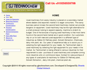 gjtechnochem.com: Oil Separator used secondhand Alfa Laval centrifugal separators, spare parts of centrifuges, rebuilt of separator SRG-509, SRG-610 Alfa laval , separators & all spare parts of centrifuges & edible oil Refinery
GJ TECHNOCHEM used secondhand Alfa Laval centrifugal separators, spare parts of centrifuges, rebuilt of separator SRG-509, SRG-610 Alfa laval , separators & all spare parts of centrifuges & edible oil Refinery 