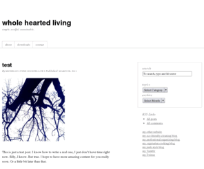 whole-hearted-living.com: whole hearted living | simple. soulful. sustainable.
simple. soulful. sustainable.