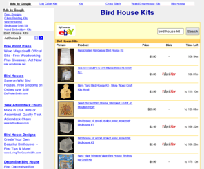 birdhousekits.net: Bird House Kits
Birdhouse kit shopping guide