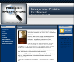 jamesjarmanpi.com: James Jarman - Private Investigator
Mr. Jarman is a Private Investigator for the Modesto and Central Valley areas. We offer a variety of investigative services. JamesJarmanPI.com