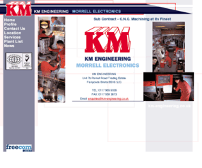 km-engineering.com: KM Engineering
KM ENGINEERING - Sub Contract - C.N.C. Machining at its Finest 