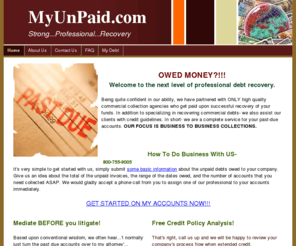 myunpaid.com: Home
Professional debt collection.